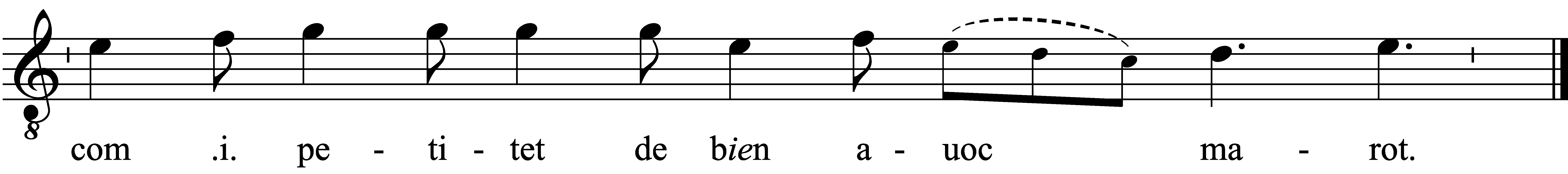 Refrain musical notation